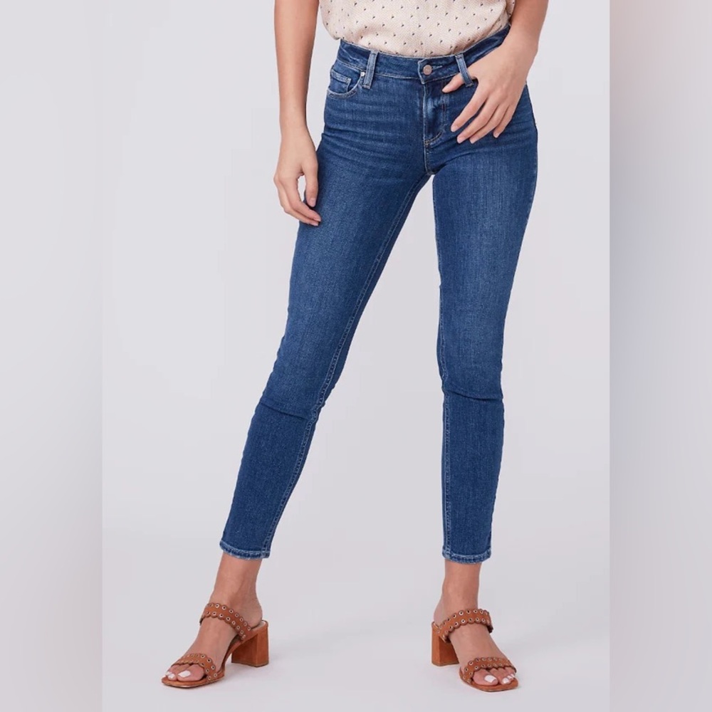 PAIGE Verdugo Mid-Rise Ankle Blue Jean